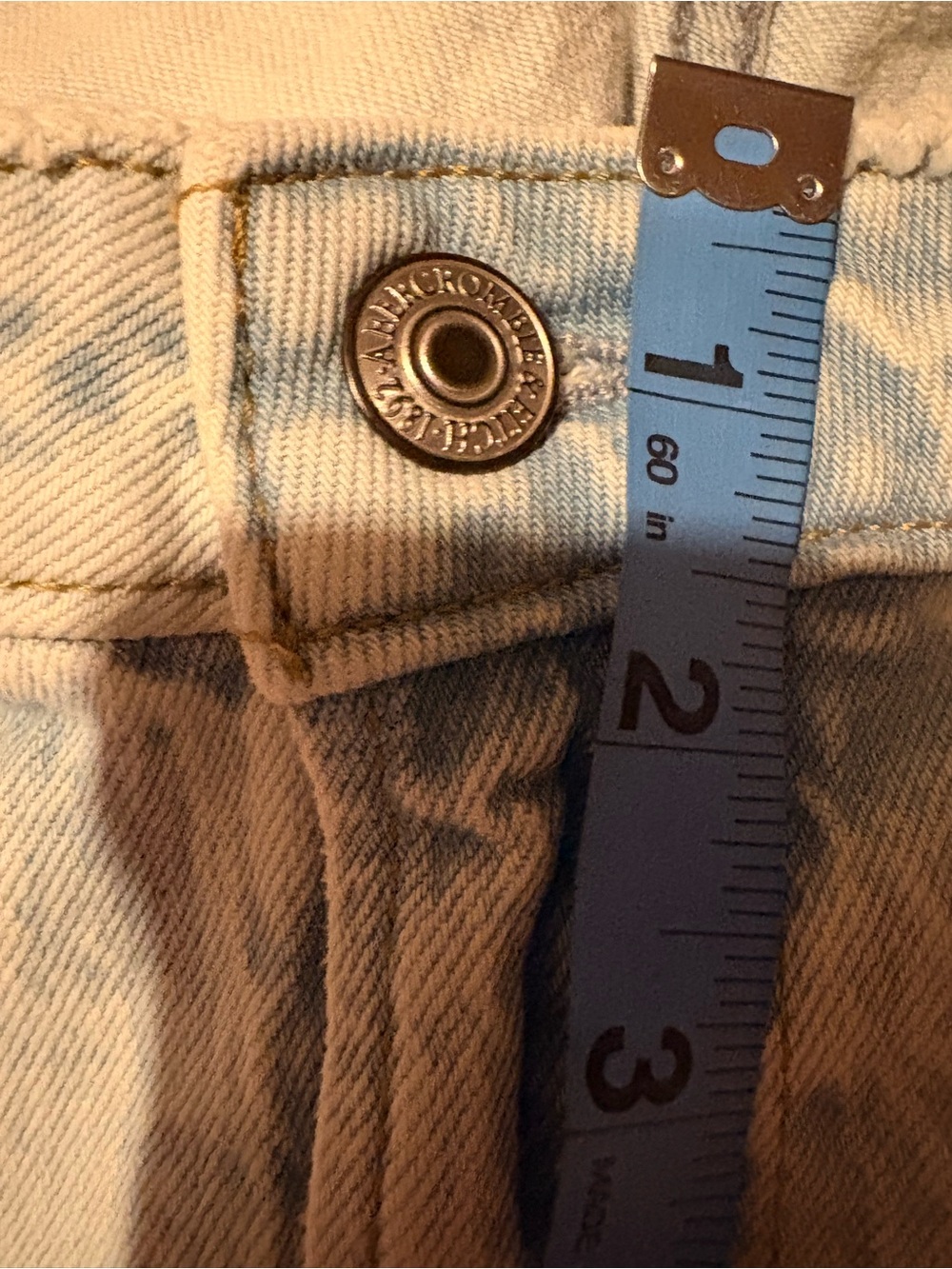 NWT 24w Tall Abercrombie & Fitch Light Blue High-Rise Straight Jeans curve love - Picture 11 of 14